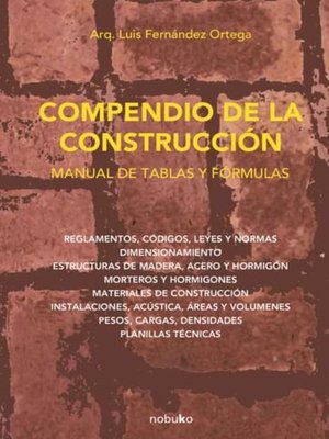 cover image of Compendio de la construcción.